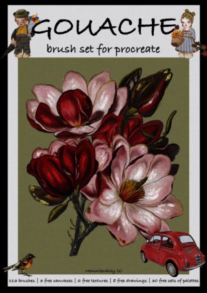 GOUACHE(Large)-Brushes for Procreate