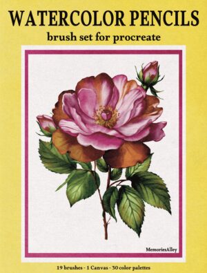 WATERCOLOUR PENCILS-Brushes for Procreate